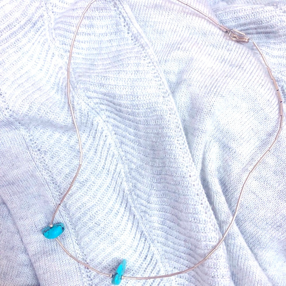 Silver and Turquoise Necklace